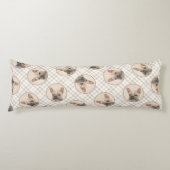 Französischer Bulldog Malerei Fawn Niedlich Origin Seitenschläferkissen (Vorderseite)