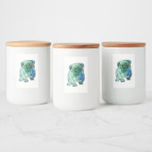 Französischer Bulldog Mandala Art Custom Food Cont Lebensmitteletikett (Flaschen)