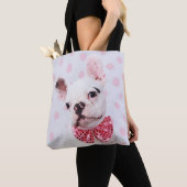 Französischer Bulldog mit Bow-Krawatte Tasche (Von Nahem)