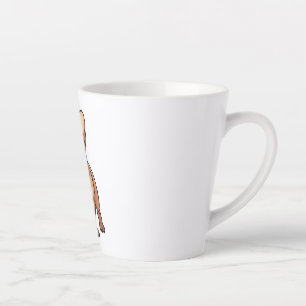 Französischer Bulldog mit Brillen Milchtasse
