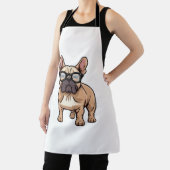 Französischer Bulldog mit Brillen Schürze (InSitu)