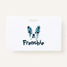 Französischer Bulldog mit bunten Kreisen