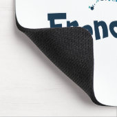 Französischer Bulldog mit bunten Kreisen Mousepad (Ecke)