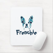 Französischer Bulldog mit bunten Kreisen Mousepad (Mit Mouse)