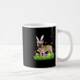 Französischer Bulldog mit Eierkörbe Osterjagd Kaffeetasse