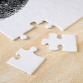 Französischer Bulldog mit HerzValentinstag Puzzle (Seite)