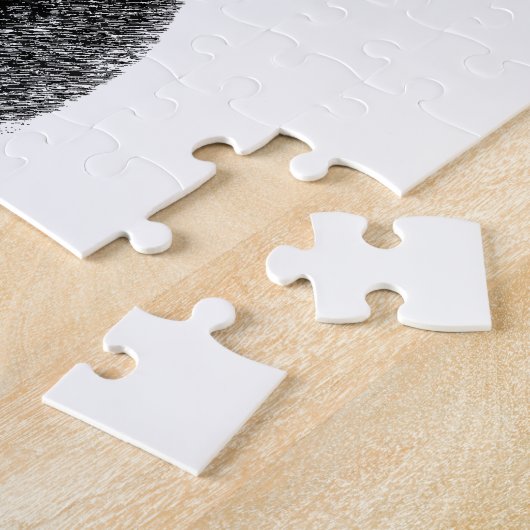 Französischer Bulldog mit HerzValentinstag Puzzle (Seite)