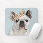 Französischer Bulldog mit Krone Mousepad (Mit Mouse)