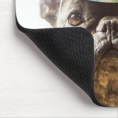 Französischer Bulldog mit Party Hat Mousepad (Ecke)