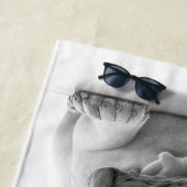 Französischer Bulldog mit rosa Brille Beach Handtu Strandtuch (Beispiel)