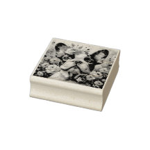 Französischer Bulldog mit Rose Impressionistische 