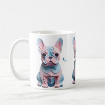 Französischer Bulldog mit Schmetterlingspapier - K