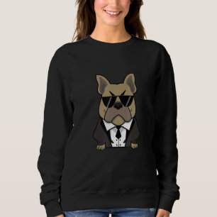 Französischer Bulldog Mops Hund Mum Vater Tier Sweatshirt