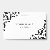 Französischer Bulldog-Muster Ausweis (Rückseite)