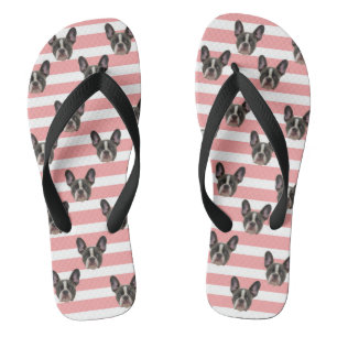 Französischer Bulldog Muster Flip Flops Badesandalen