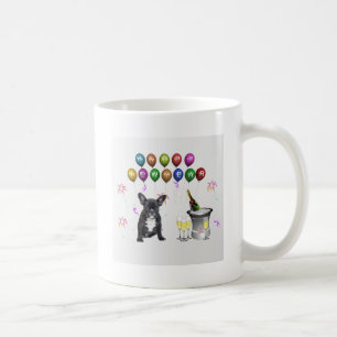 Französischer Bulldog-Neujahr Kaffeetasse