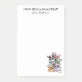 Französischer Bulldog Niedlich Pet Girly Teacher W Post-it Klebezettel (Vorderseite)