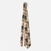 Französischer Bulldog Niedlicher Hund Haustier Art Krawatte (Rückseite)