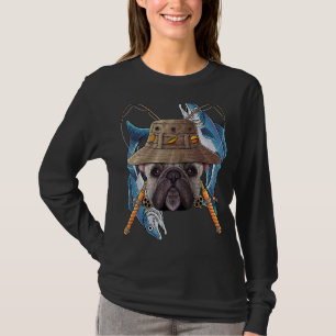 Französischer Bulldog Outdoor Fisherman Niedlich F T-Shirt