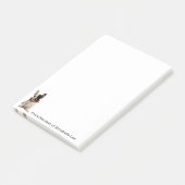 Französischer Bulldog personalisiert Post-it-Notes Post-it Klebezettel (angewinkelt)