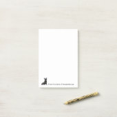 Französischer Bulldog personalisiert Post-it-Notes Post-it Klebezettel (Auf Schreibtisch)