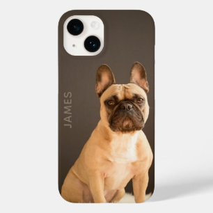 Französischer Bulldog Personalisierter Name Hund Case-Mate iPhone 14 Hülle