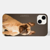 Französischer Bulldog Personalisierter Name | Hund Case-Mate iPhone Hülle (Rückseite (Horizontal))
