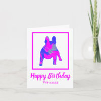 Französischer Bulldog Pink Silhouette Hund Funny C