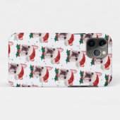 Französischer Bulldog-Rasse Weihnachtsgeburt Muste Case-Mate iPhone Hülle (Rückseite (Horizontal))