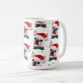 Französischer Bulldog-Rasse Weihnachtsgeburt Muste Kaffeetasse (VorderseiteRechts)