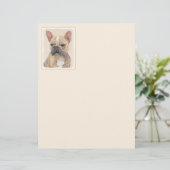 Französischer Bulldog (Sable) Gemälde - Niedlich O (Stehend Vorderseite)