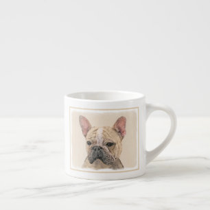 Französischer Bulldog (Sable) Gemälde - Niedlich O Espressotasse