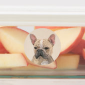 Französischer Bulldog (Sable) Gemälde - Niedlich O Etiketten (Befestigt)