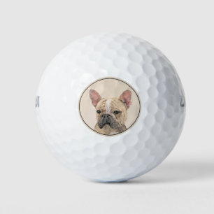 Französischer Bulldog (Sable) Gemälde - Niedlich O Golfball