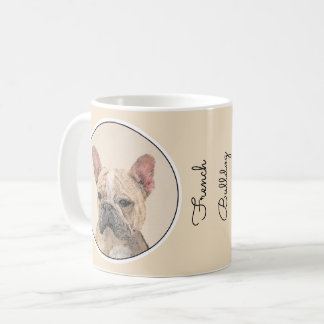 Französischer Bulldog (Sable) Gemälde - Niedlich O Kaffeetasse