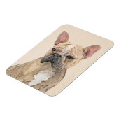 Französischer Bulldog (Sable) Gemälde - Niedlich O Magnet (Linke Seite)