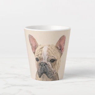 Französischer Bulldog (Sable) Gemälde - Niedlich O Milchtasse