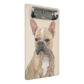 Französischer Bulldog (Sable) Gemälde - Niedlich O Mini Klemmbrett (Schrägansicht)
