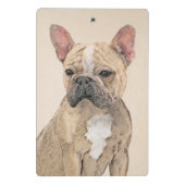 Französischer Bulldog (Sable) Gemälde - Niedlich O Mini Klemmbrett (Rückseite)