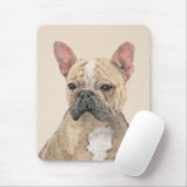 Französischer Bulldog (Sable) Gemälde - Niedlich O Mousepad (Mit Mouse)