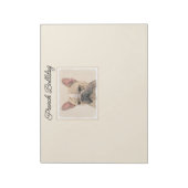 Französischer Bulldog (Sable) Gemälde - Niedlich O Notizblock (Rotiert)