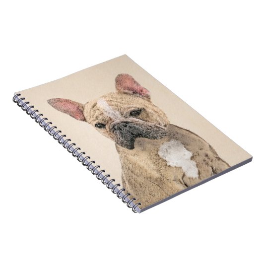 Französischer Bulldog (Sable) Gemälde - Niedlich O Notizblock (Rechte Seite)