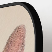 Französischer Bulldog (Sable) Gemälde - Niedlich O Pickleball Schläger (Linke Seite)