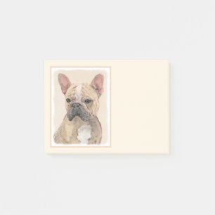 Französischer Bulldog (Sable) Gemälde - Niedlich O Post-it Klebezettel