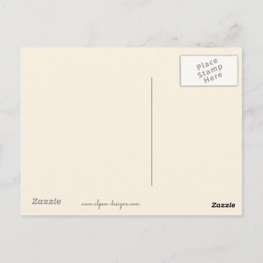 Französischer Bulldog (Sable) Gemälde - Niedlich O Postkarte (Rückseite)