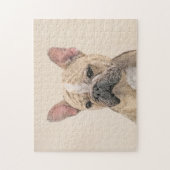 Französischer Bulldog (Sable) Gemälde - Niedlich O Puzzle (Vertikal)