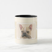 Französischer Bulldog (Sable) Gemälde - Niedlich O Tasse (Zentrum)