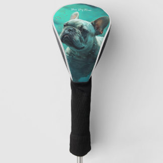 Französischer Bulldog-Schwimmer in Wasser 003 Golf Headcover