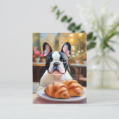 Französischer Bulldog Serenity Impressionist Postkarte (Stehend Vorderseite)