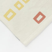 Französischer Bulldog: Skandinavische Flora Wieder Fleecedecke (Ecke)